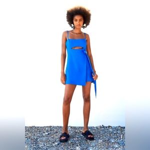 Zara Linen Blend Playsuit Dress